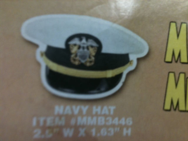 Navy Hat Thin Stock Magnet GM-MMB3446